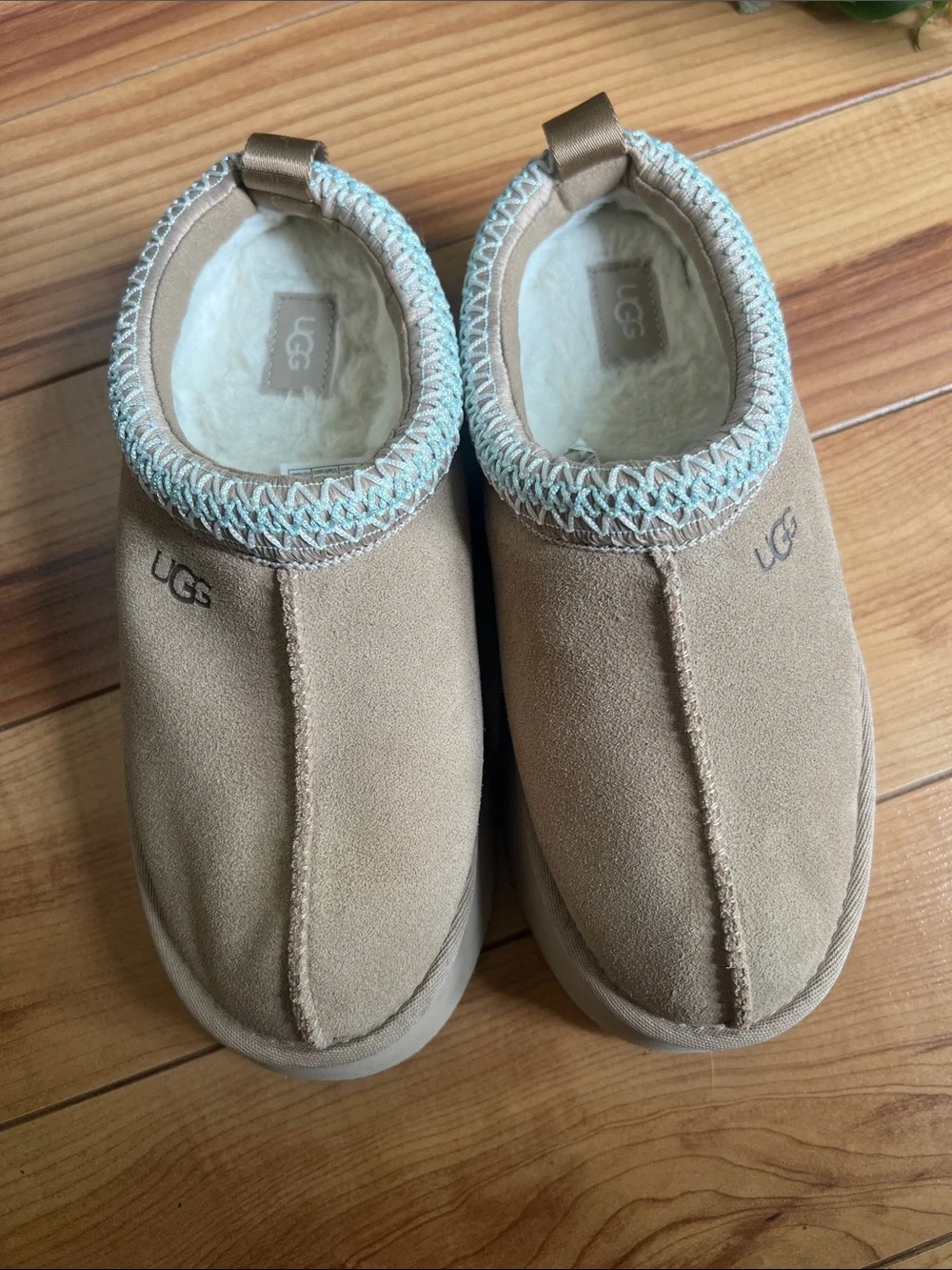 UGG Kids Chestnut Slip-On Shearling Lined Slippers